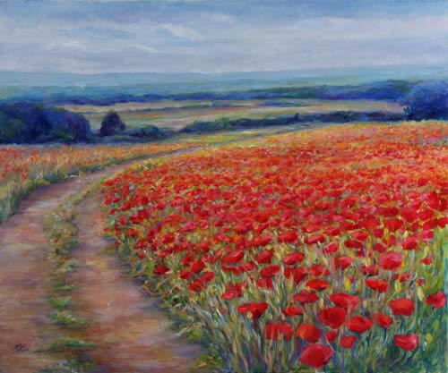 Orcia Valley - Poppy Path